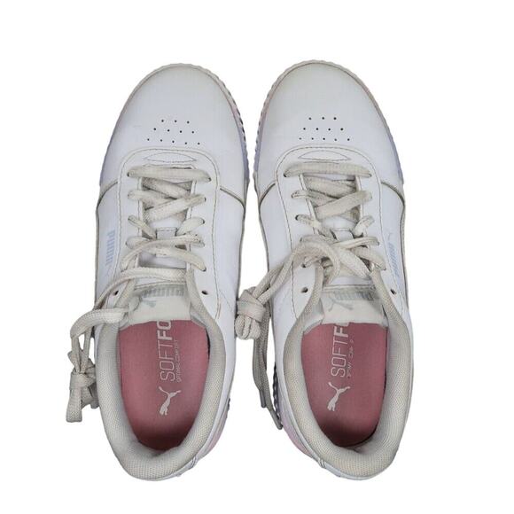 Puma Shoes Womens 7 Sneakers Lifestyle Trainers Carina Street Pastel Platform - Picture 6 of 12